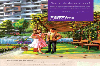 Homes with Vineyards nearing possession at Puraniks Abitante in Pune